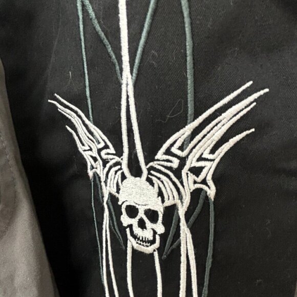 Hard Chrome Gear Bowling/Biker /Work Button Up Shirt Men's Size M Vintage 1990s - Picture 7 of 12